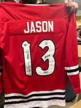 Load image into Gallery viewer, Ari Lehman first Jason signed jerseys
